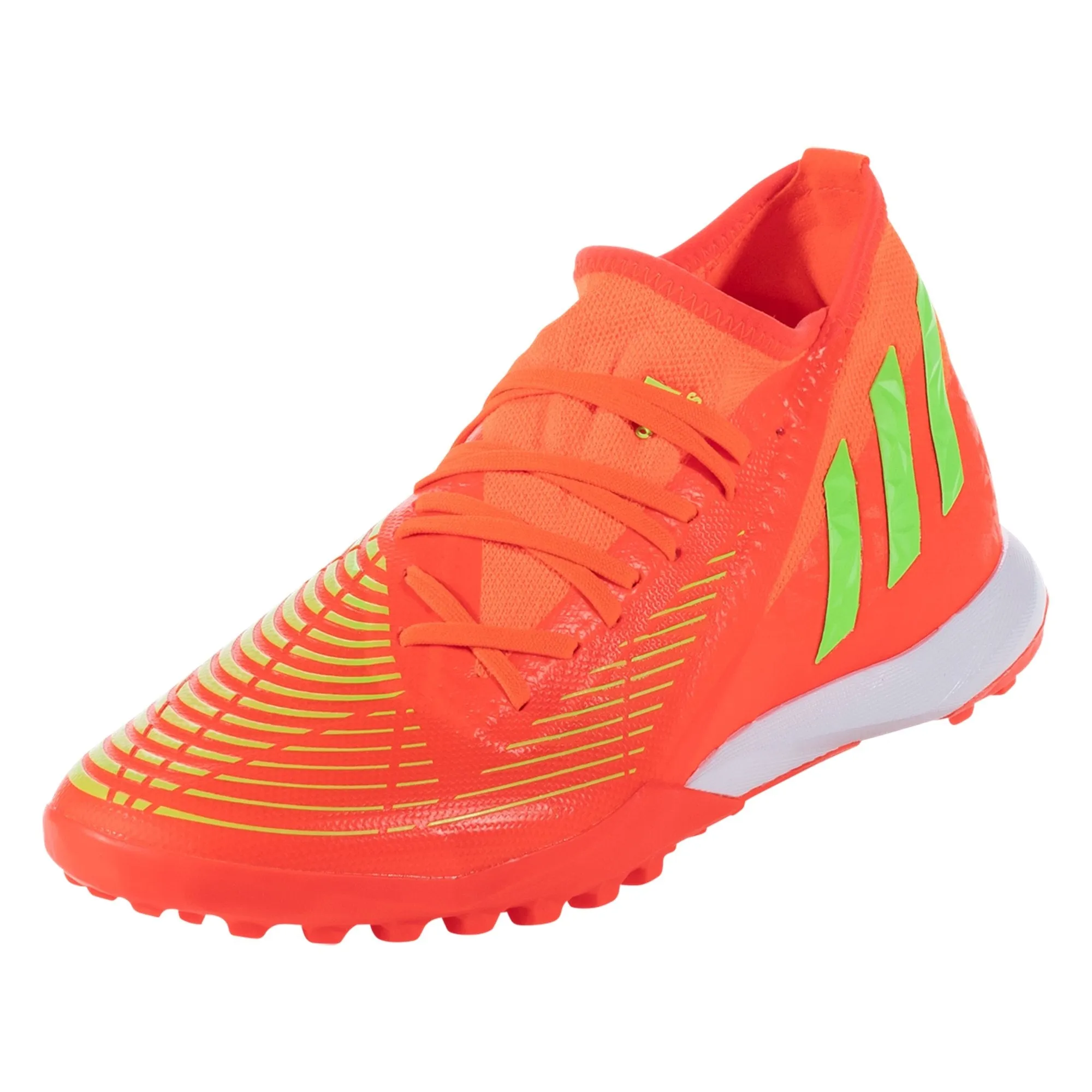 adidas Predator Edge.3 TF Artificial Turf Soccer Shoe - Solar Red/Solar Green/Core Black
