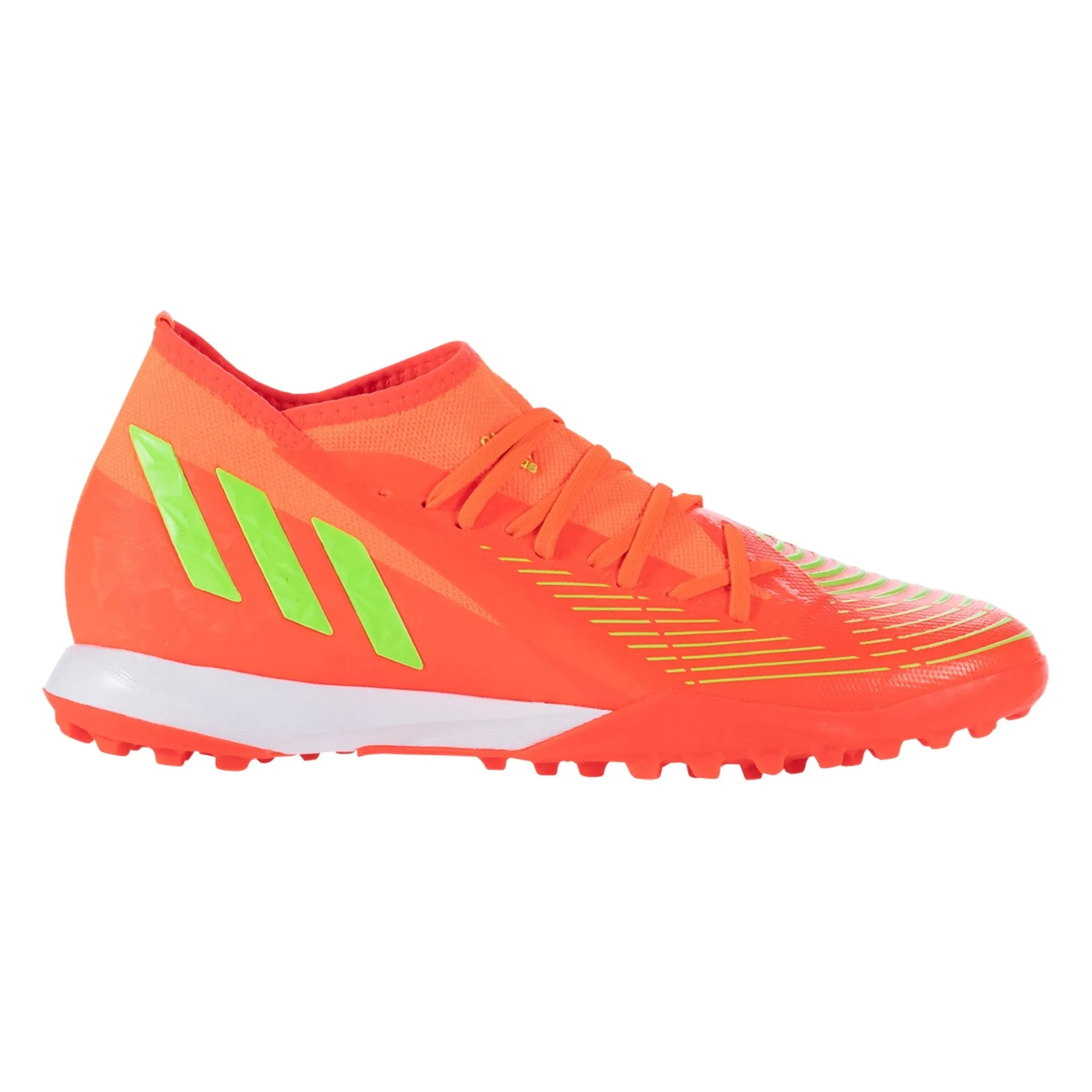 adidas Predator Edge.3 TF Artificial Turf Soccer Shoe - Solar Red/Solar Green/Core Black
