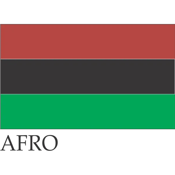 Afro Flag 12 x 18 inches
