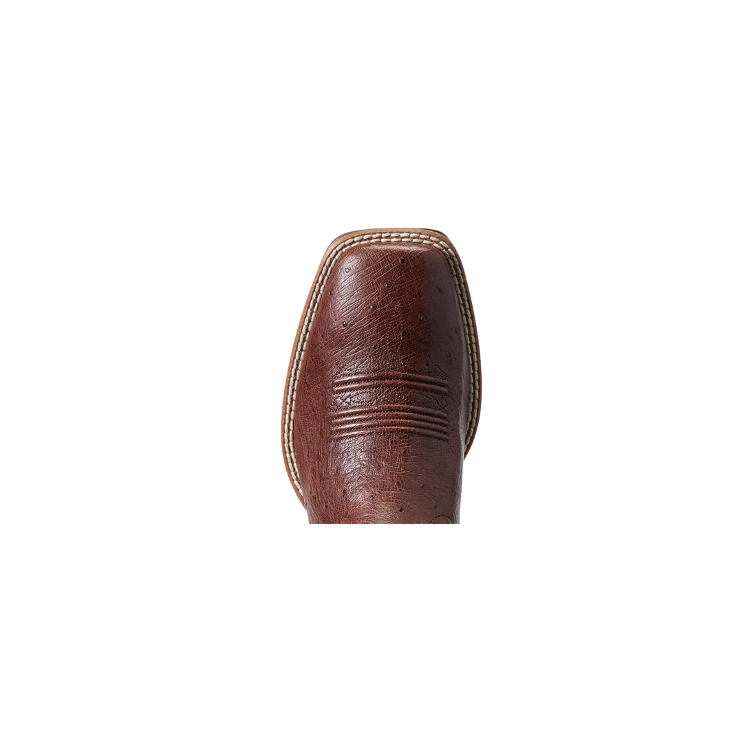 Ariat Night Life Ultra Antique Tabac Ostrich Square Toe Boot