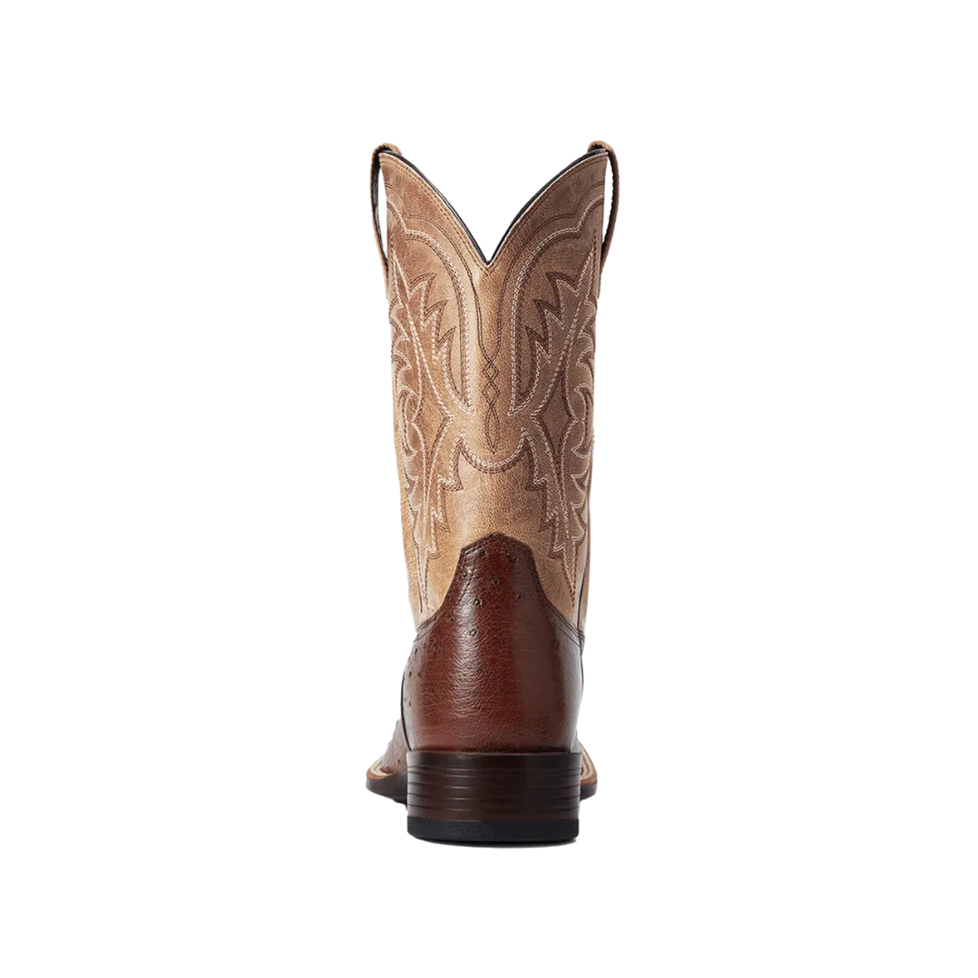 Ariat Night Life Ultra Antique Tabac Ostrich Square Toe Boot