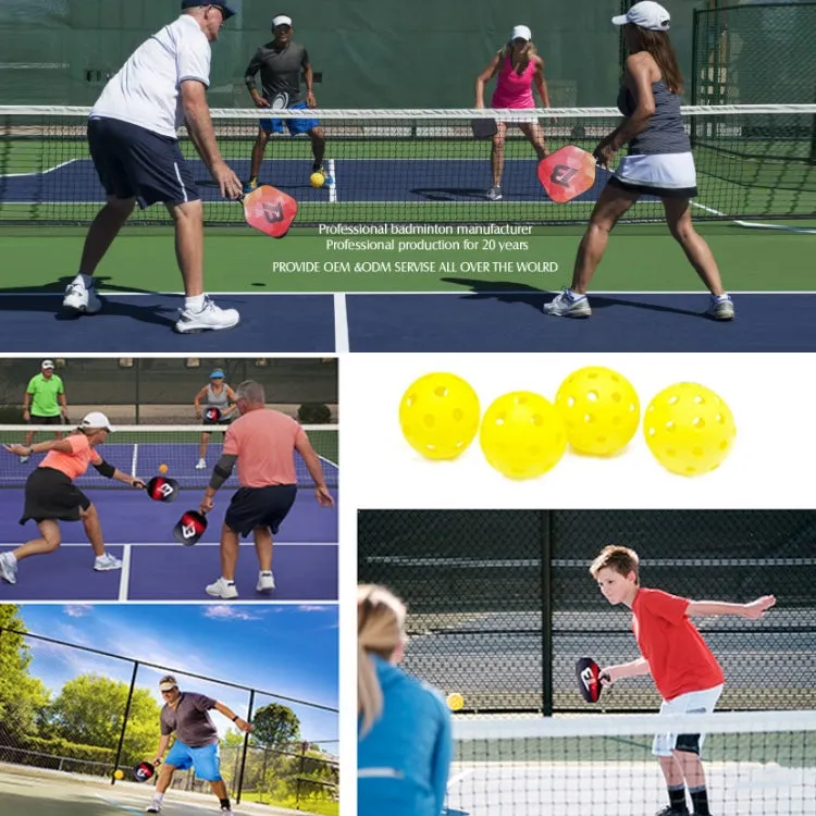 BATON Indoor And Outdoor Sports Pick Racket Set With Balls, Random Color Delivery