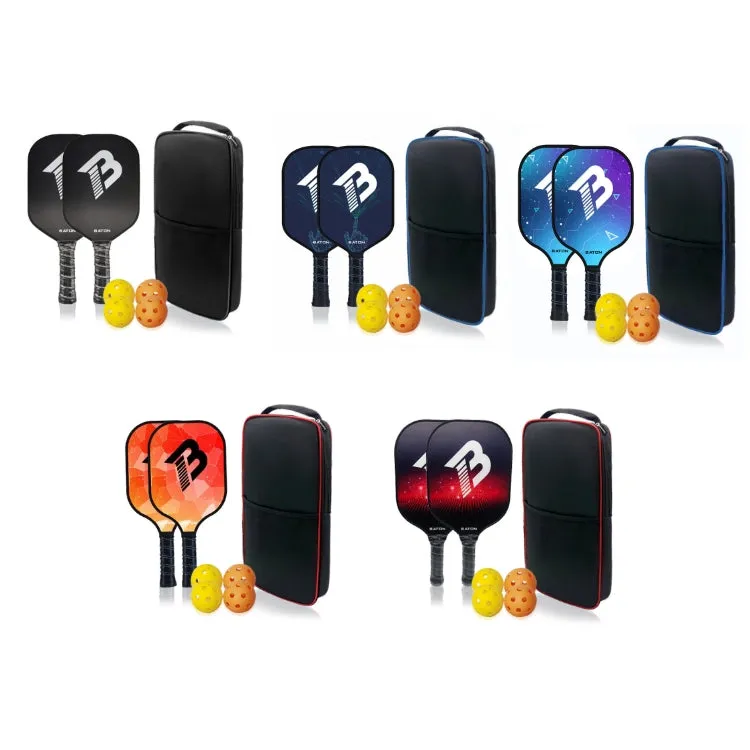 BATON Indoor And Outdoor Sports Pick Racket Set With Balls, Random Color Delivery