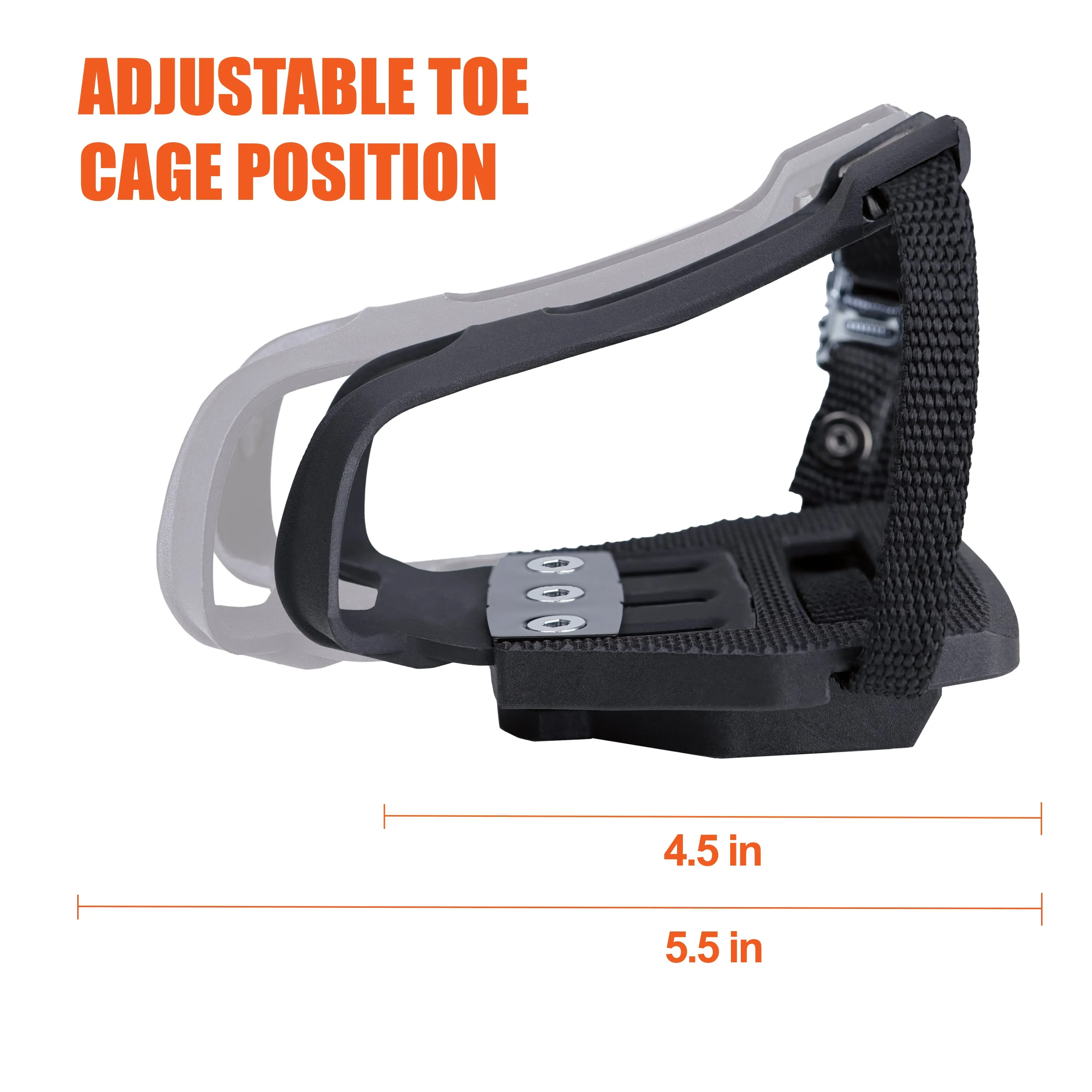 BV Bike Pedals Shimano SPD Compatible 9/16" with Toe Clips | BV-PD9