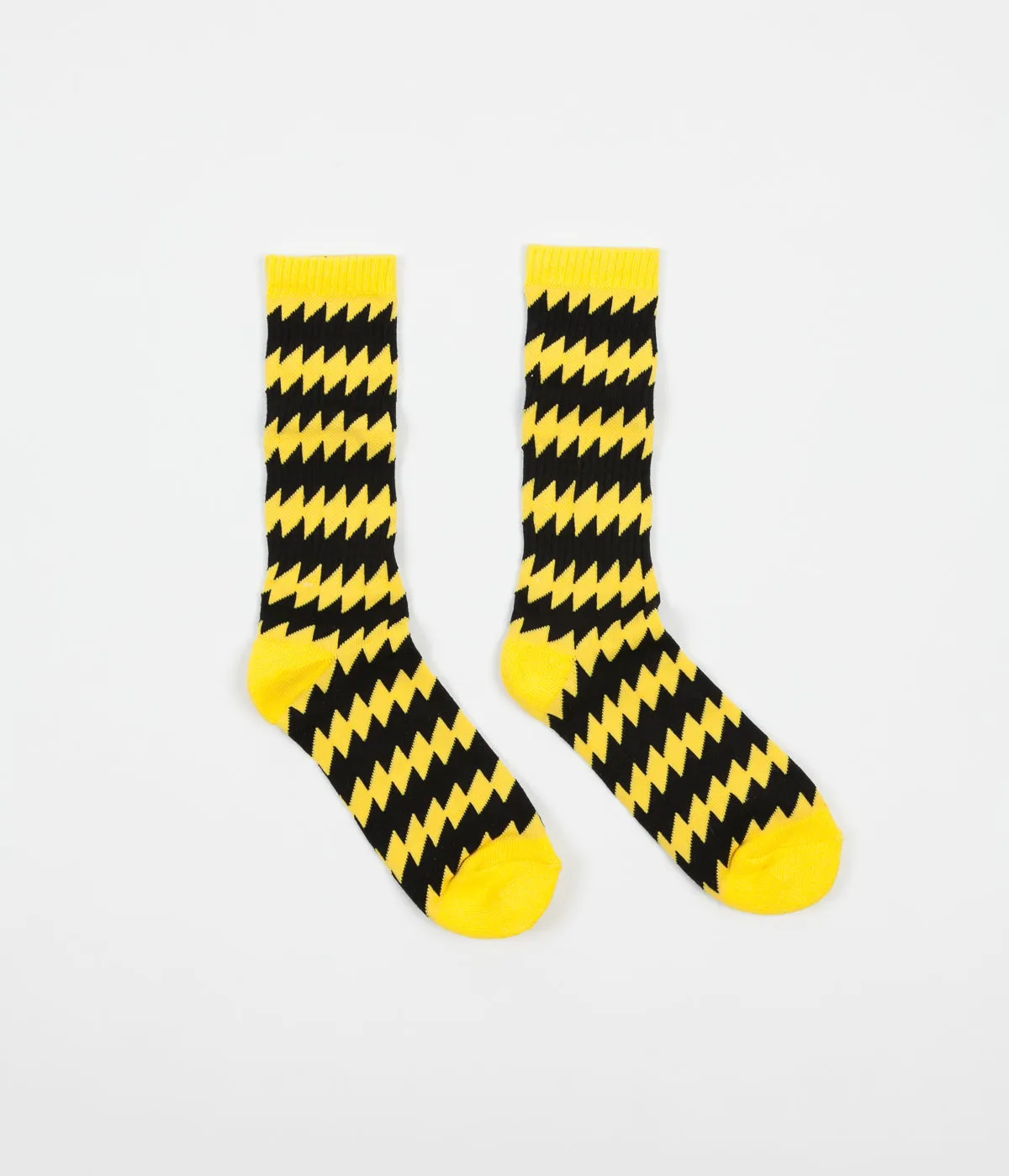 Chrystie NYC x Chinatown Soccer Club Socks - Black / Yellow