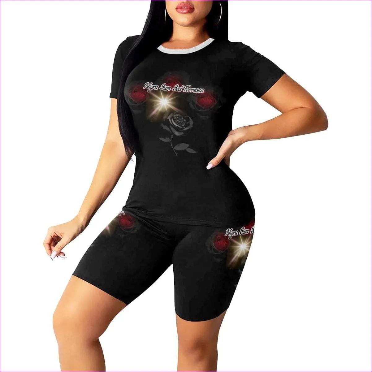Nigra Sum Sed Formosa Womens Yoga Short Set - 8 colors