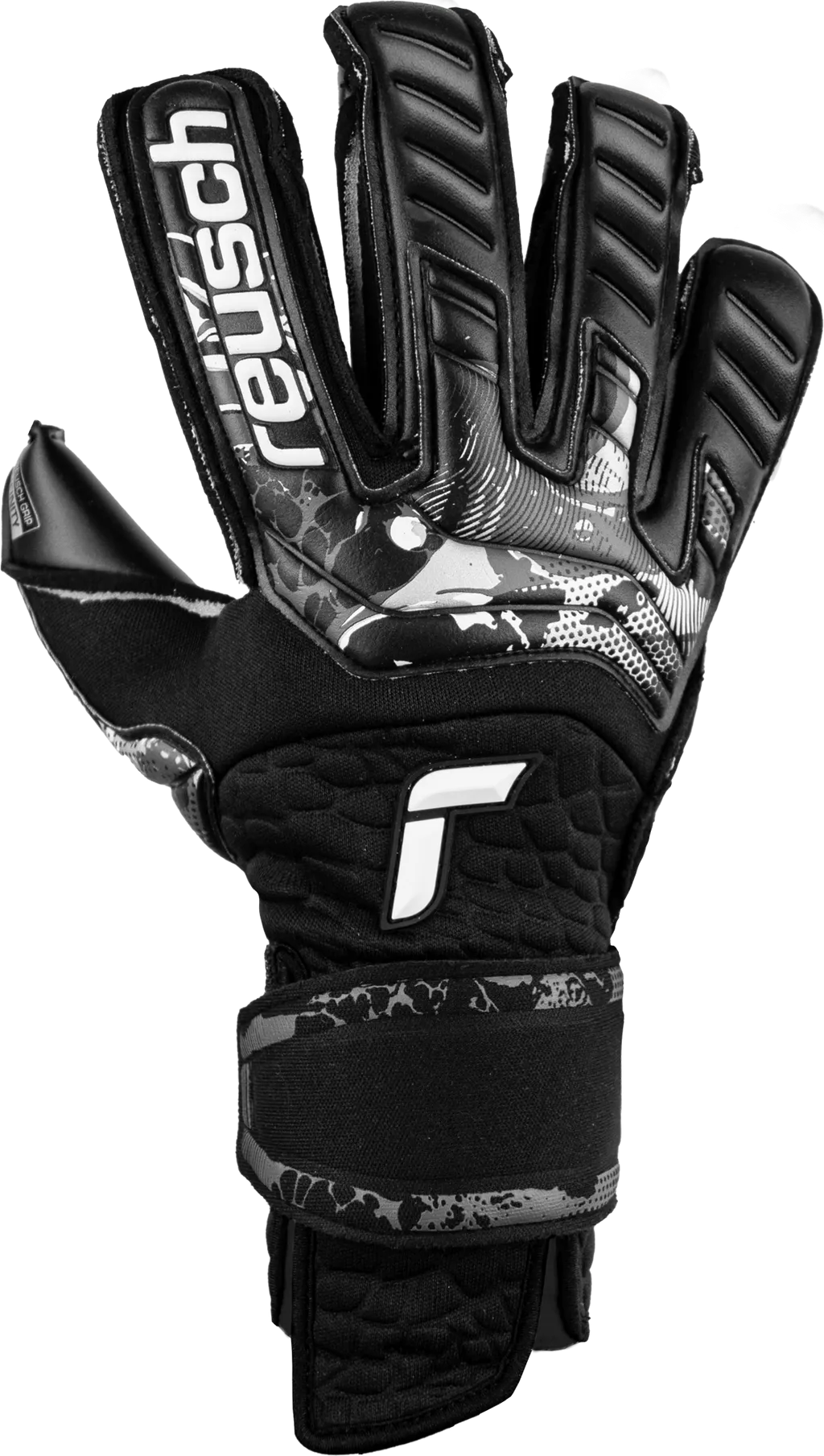 Reusch Attrakt Infinity Resistor Adaptive Flex Goalkeeper Gloves Black