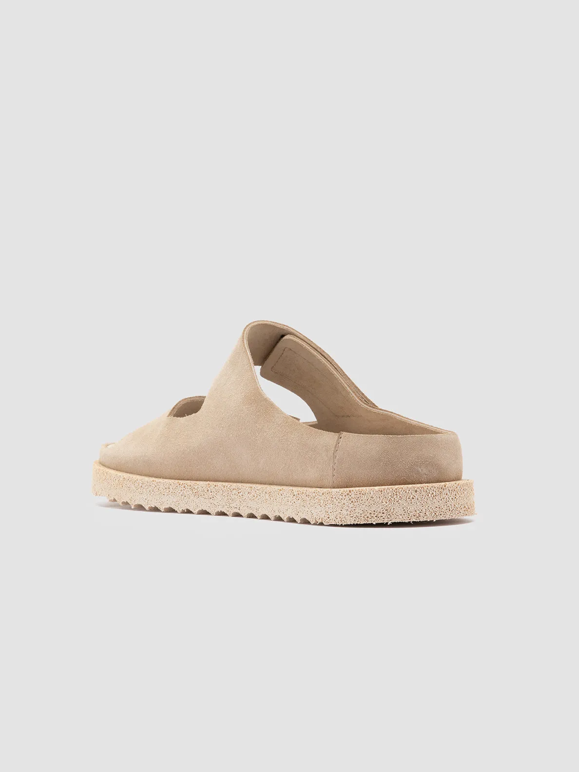 SANDS 105 - Ivory Suede Slide Sandals