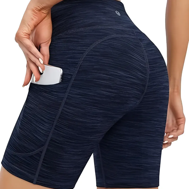 Structured Athletic Shorts With Multi Pocket Design