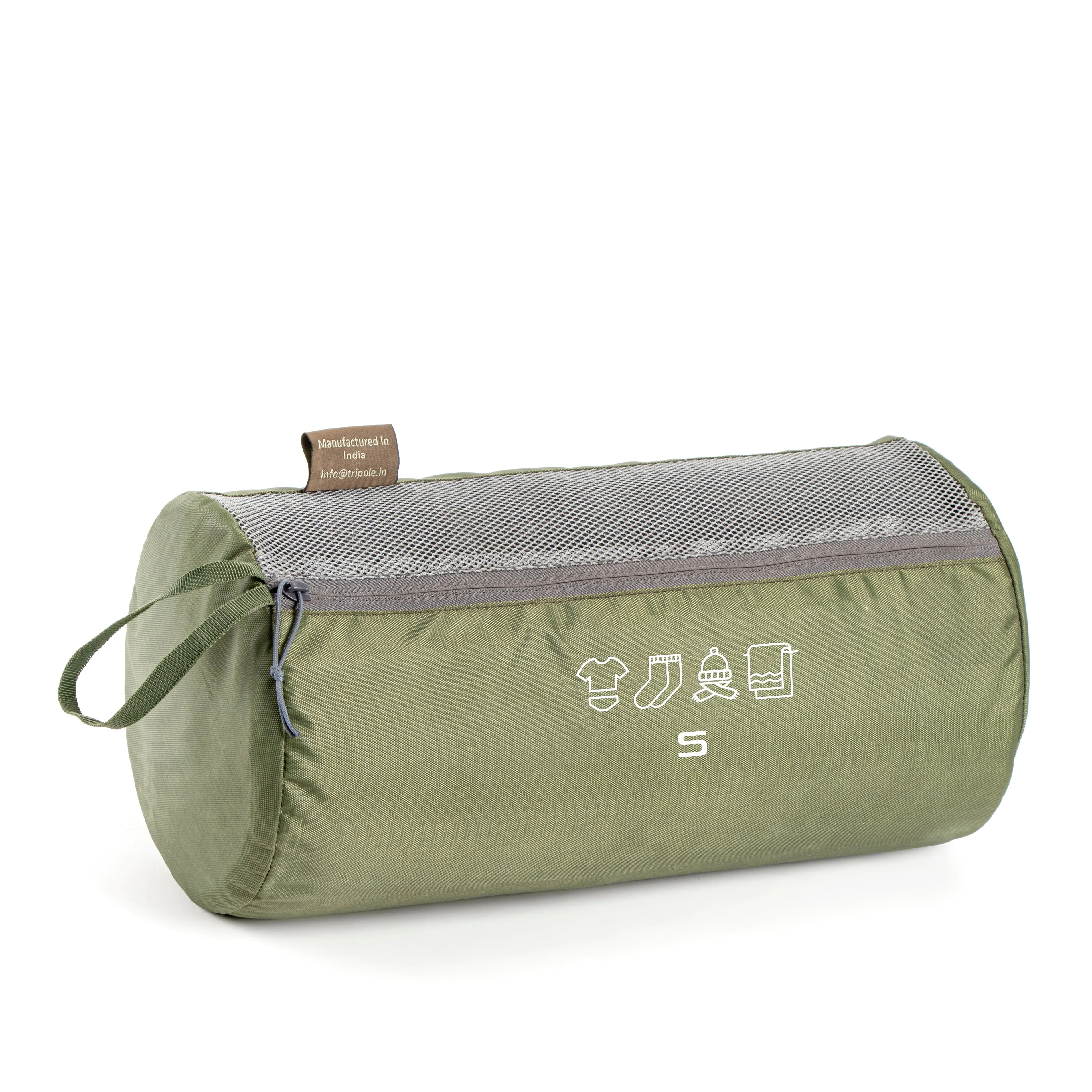 Tripole Organizer Packs - Cylindrical Shaped & Shirt Organizer- Set of 6 | Army Green
